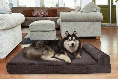 FurHaven Chaise Lounge Cooling Gel Cat & Dog Bed w/Removable Cover, slide 1 of 1