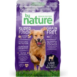By Nature Pet Foods Grain-Free Lamb & Turkey Recipe Dry Dog Food, 4-lb bag 