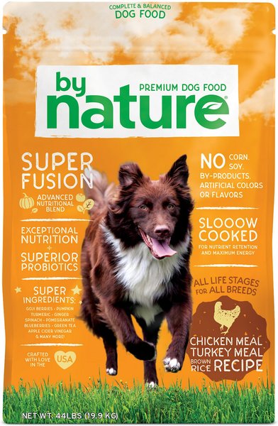 By Nature Pet Foods Chicken Meal & Turkey Meal with Brown Rice Recipe Dry Dog Food, 44-lb bag slide 1 of 1