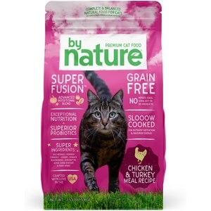 By Nature Pet Foods Chicken & Turkey Meal Recipe Grain-Free Dry Cat Food, 3.5-lb bag
