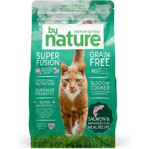 By Nature Pet Foods Salmon & Menhaden Fish Meal Recipe Grain-Free Dry Cat Food, 3.5-lb bag