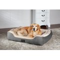 Beautyrest Cozy Cuddler Dog & Cat Bed, Gray, Large