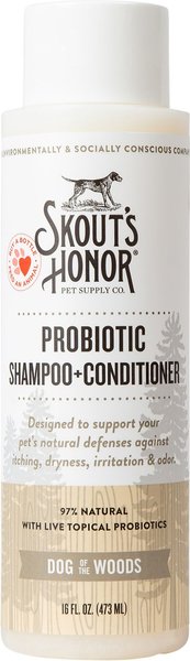 Skout's Honor Dog of the Woods Probiotic Dog Shampoo & Conditioner, 16-oz bottle slide 1 of 6