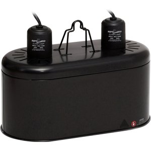 REPTI ZOO Dual Dome Reptile Heat Lighting Kit