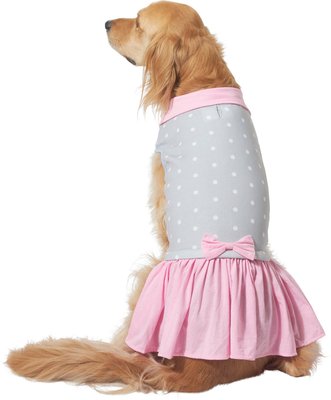 Frisco Polka Dot Dog & Cat Sweatshirt Dress, slide 1 of 1