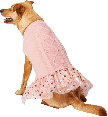 Frisco Cable Knit Dog & Cat Sweater Dress, slide 1 of 1