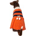 Frisco Pom Pom Bow Striped Dog & Cat Sweater Dress,  Medium