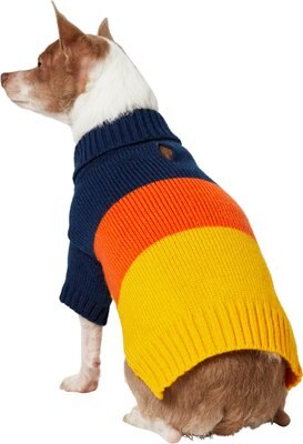 Frisco Colorblock Dog & Cat Turtleneck Sweater with Sleeves, slide 1 of 1