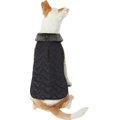Frisco Chevron Insulated Quilted Dog & Cat Coat, Black, XX-Large