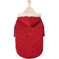 Frisco Textured Knit Dog & Cat Hoodie, Heather Red, X-Small