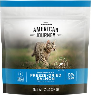 American Journey 100% Salmon Freeze-Dried Grain-Free Cat Treat, 2-oz bag, slide 1 of 1