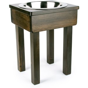 Ozarks Fehr Trade Originals Elevated Single Dog & Cat Bowl, Forest Trail, 12-cup, 17-in tall