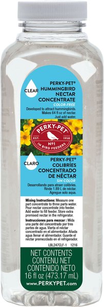 Perky-Pet Nectar Concentrate Clear Hummingbird Food, 16-oz bottle slide 1 of 1