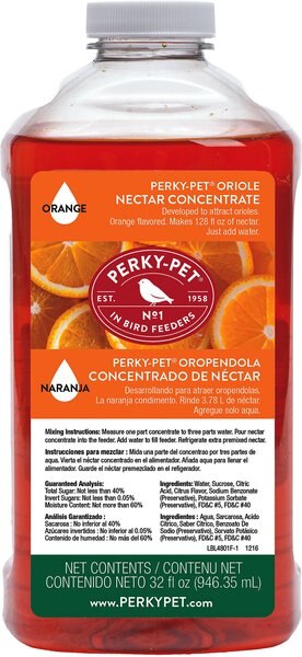 Perky-Pet Nectar Concentrate Orange Oriole Food, 32-oz bottle, 32-oz bottle slide 1 of 2