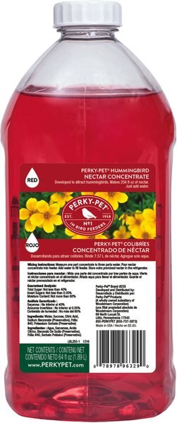 Perky-Pet Nectar Concentrate Red Hummingbird Food, 64-oz bottle slide 1 of 1