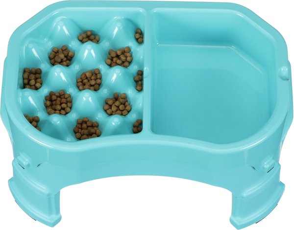 Neater Pets Adjustable Non-Skid Plastic Slow Feeder Double Diner Dog & Cat Food & Water Bowl, 2.5-cup & 8.5-cup slide 1 of 10