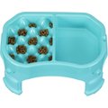 Neater Pets Adjustable Non-Skid Plastic Slow Feeder Double Diner Dog & Cat Food & Water Bowl, 2.5-cup & 8.5-cup