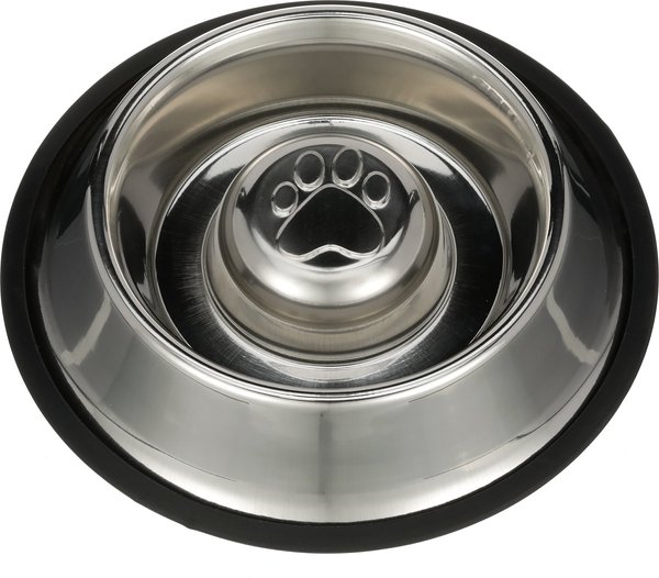 Neater Pets Non-Skid Non-Tip Stainless Steel Slow Feeder Dog Bowl, 2-cup slide 1 of 9