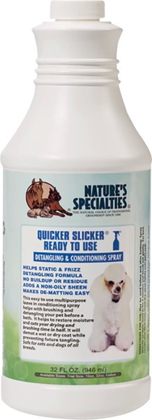 Nature's Specialties Quicker Slicker Ready To Use Dog Conditioning Spray, 32-oz bottle slide 1 of 1