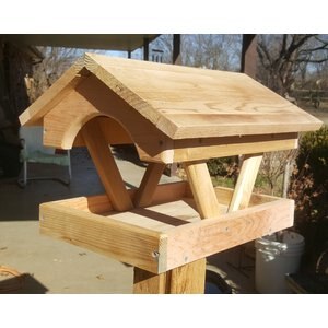 Bird Houses by Mark Fly Thru Cedar Bird Feeder