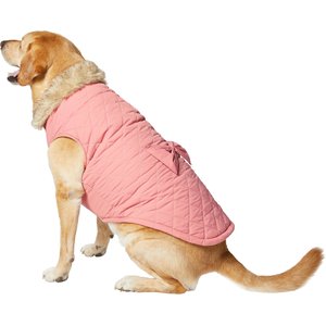 Frisco Aspen Insulated Quilted Dog & Cat Jacket with Bow, XXX-Large