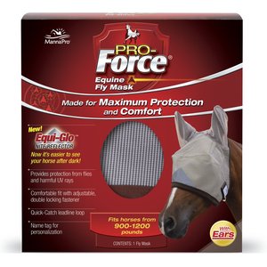 Manna Pro Pro-Force Covered Ears Equine Fly Horse Mask