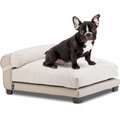 Club Nine Pets Traditional Collection DuraFlax Performance Orthopedic Dog & Cat Bed, Oatmeal with Linen, Small