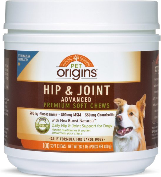 Pet Origins Advanced Hip & Joint Large Soft Chew Dog Supplement,100 count slide 1 of 5