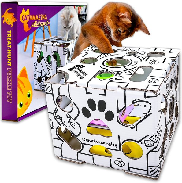 Cat Amazing Sliders Interactive Treat Maze & Puzzle Cat Toy slide 1 of 6