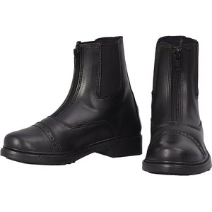 TuffRider Children's Starter Front Zip Paddock Boots, Black, 10