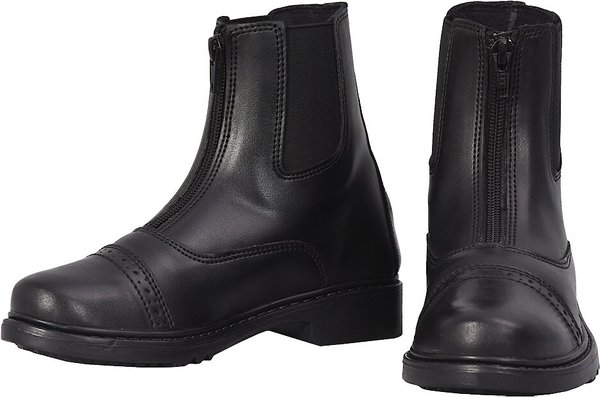 TuffRider Children's Starter Front Zip Paddock Boots, Black, 11 slide 1 of 2