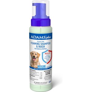 Adams Plus Flea & Tick Aloe & Cucumber Scent Foaming Dog Shampoo, 10-oz bottle