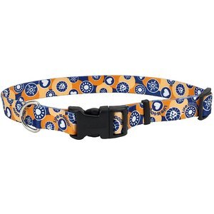LIFE IS GOOD Styles Pawsitivity Polyester Dog Collar, 8 to 12-in neck, 3/8-in wide