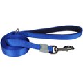 LIFE IS GOOD Polyester Dog Leash, Blue, 6-ft long, 5/8-in wide