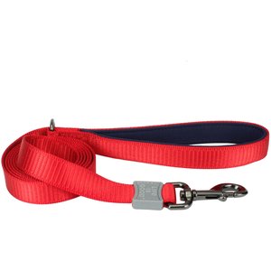 LIFE IS GOOD Polyester Dog Leash, Red, 6-ft long, 5/8-in wide