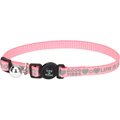 LIFE IS GOOD Nylon Reflective Breakaway Cat Collar, Good Vibes, 8 to 12-in neck, 3/8-in wide