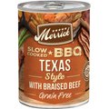 Merrick Grain-Free Wet Dog Food Slow-Cooked BBQ Texas Style with Braised Beef, 12.7-oz can, case of 12