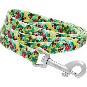 Disney  Minnie Hawaiian Dog Leash, SM - Length: 6-ft, Width: 5/8-in