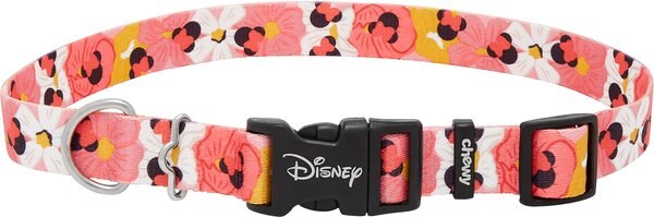 Disney Minnie Mouse Floral Dog Collar, LG - Neck: 18 - 26-in, Width: 1-in slide 1 of 6