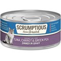 Scrumptious From Scratch Tuna Dinner In Gravy with Carrots & Green Peas Canned Cat Food, 2.8-oz, case of 12