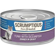 Scrumptious From Scratch Tuna & Oceanfish Dinner In Gravy Canned Cat Food, 2.8-oz, case of 12