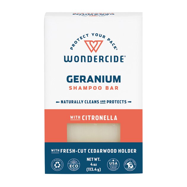 Wondercide Geranium & Citronella Dog & Cat Shampoo Bar, 4-oz bar