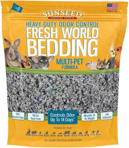 Sunseed Fresh World Heavy Duty Small Pet Bedding, 2,131-in bag slide 1 of 2