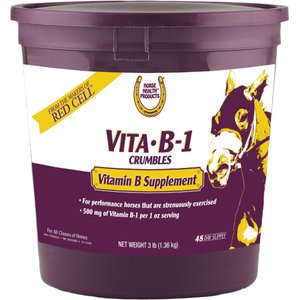 Horse Health Products Vita B-1 Crumbles Optimal Muscle & Metabolism Support Horse Supplement, 3-lb bucket