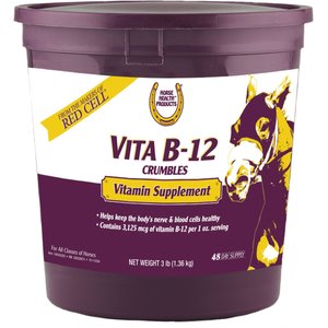 Horse Health Products Vita B-12 Crumbles Horse Supplement, 3-lb bucket