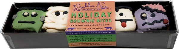 Bubba Rose Biscuit Co. Holiday Brownie Bites Box Peanut Butter Dog Treats, 6 count slide 1 of 1