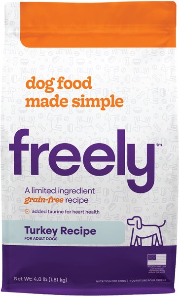 Freely Turkey Recipe Limited Ingredient Grain-Free Dry Dog Food, 4-lb bag slide 1 of 8