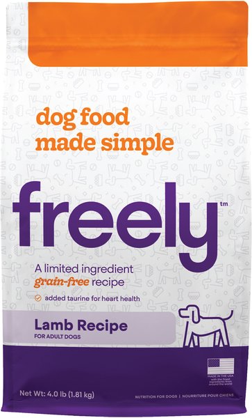 Freely Lamb Recipe Limited Ingredient Grain-Free Dry Dog Food, 4-lb bag slide 1 of 8