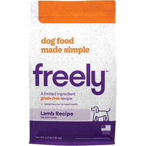 Freely Lamb Recipe Limited Ingredient Grain-Free Dry Dog Food, 4-lb bag