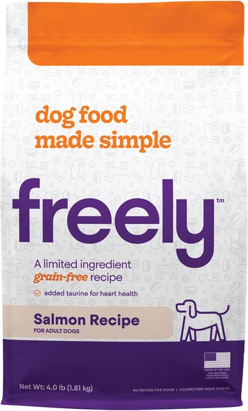 Freely Salmon Recipe Limited Ingredient Grain-Free Dry Dog Food, 4-lb bag slide 1 of 8